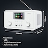 MEDION® LIFE® P85027 Stereo Internetradio, 7,1 cm (2,8'') TFT-Display, 25.000+ Internetradiosender & zahlreiche Podcasts, DAB+/UKW-Radio, Bluetooth®, Spotify®-Connect, WLAN, 2 x 10 W RMS