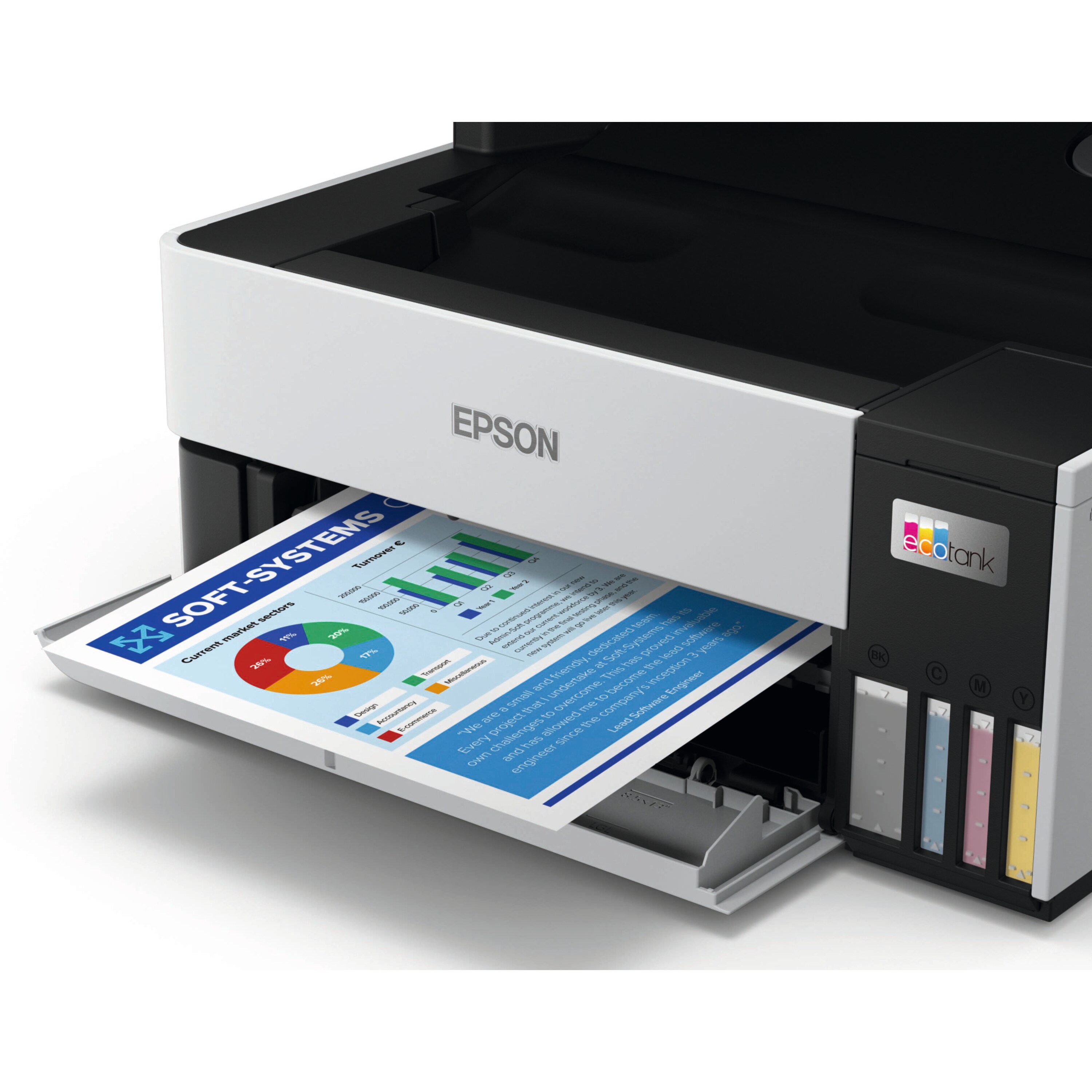 EPSON EcoTank ET-5170 DIN-A4-Multifunktions-WLAN-Tintentankdrucker mit Fax