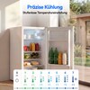 MEDION® LIFE Kühlschrank MD370009, 76 L Nutzinhalt, 3 Ablagen & 2 Türfächer, temperaturregulierbar (0–8 °C), wechselbarer Türanschlag, Energieklasse E
