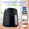 MEDION® LIFE Heißluftfritteuse P30 L (MD13020), 100 Rezepte in der Life+ App¹, 4,7 Liter Fassungsvermögen, 1.500 Watt, 60 min. Timer