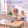 MEDION® LIFE HE-1 Kids Bluetooth Kinderkopfhörer, 3-stufiger Gehörschutz, bis zu 85 Std. Akkulaufzeit, MP3-Player, Bluetooth 5.4, AUX & microSD, LED-Lichtring, austauschbare Designs