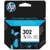 HP 302 Original Druckerpatrone Farbe, Cyan/Magenta/Gelb, gestochen scharfe Texte, Bilder und Grafiken in brillanten Farben, zum Drucken von hochwertigen Fotos und Dokumenten, zuverlässige Druckqualität
