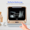 MEDION® LIFE® Mini-Geschirrspüler DWT20 (MD37763), für 2 Gedecke, 6 Reinigungsprogramme, Startzeitvorwahl