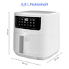 MEDION® LIFE® P10 XL Duo Heißluftfritteuse MD 11750, 100 Rezepte in der Life+ App, mit 2 Heizelementen, 2.150 W Gesamtleistung, ölfreies Frittieren, 9 Automatikprogramme, 6,8 L Nutzinhalt