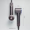 MEDION® LIFE HD1 Haartrockner mit Ionen-Technologie, 1.600 Watt, Selbstreinigungsfunktion, Magnetische Aufsätze: Stylingdüse und Diffusor, 3 Temperatur- und 2 Luftstromstufen