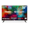 MEDION® LIFE MD 832103 Google TV™, 80 cm (32'') Full HD Display, PVR ready, HD Triple Tuner, Bluetooth®, App Store, Netflix, Disney+, Amazon Prime Video