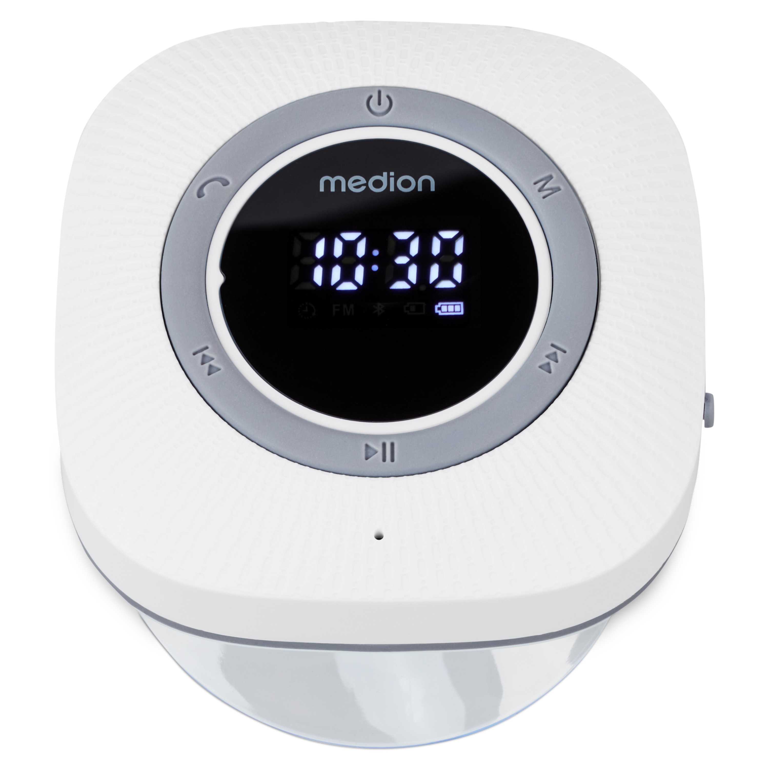 MEDION® LIFE® S66884 Duschradio, LED-Display, UKW-Radio, IPX6 Schutz, Bluetooth® 5.1, 30 W Ausgangsleistung (3 W RMS)