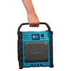 MEDION® LIFE® P66896 Premium Baustellenradio, 6,1 cm (2,4'') Farbdisplay, Bluetooth® 5.3, DAB+/UKW Radio, integr. Akku für bis zu 10 Stunden Laufzeit, zwei Passivradiatoren, 30 W RMS
