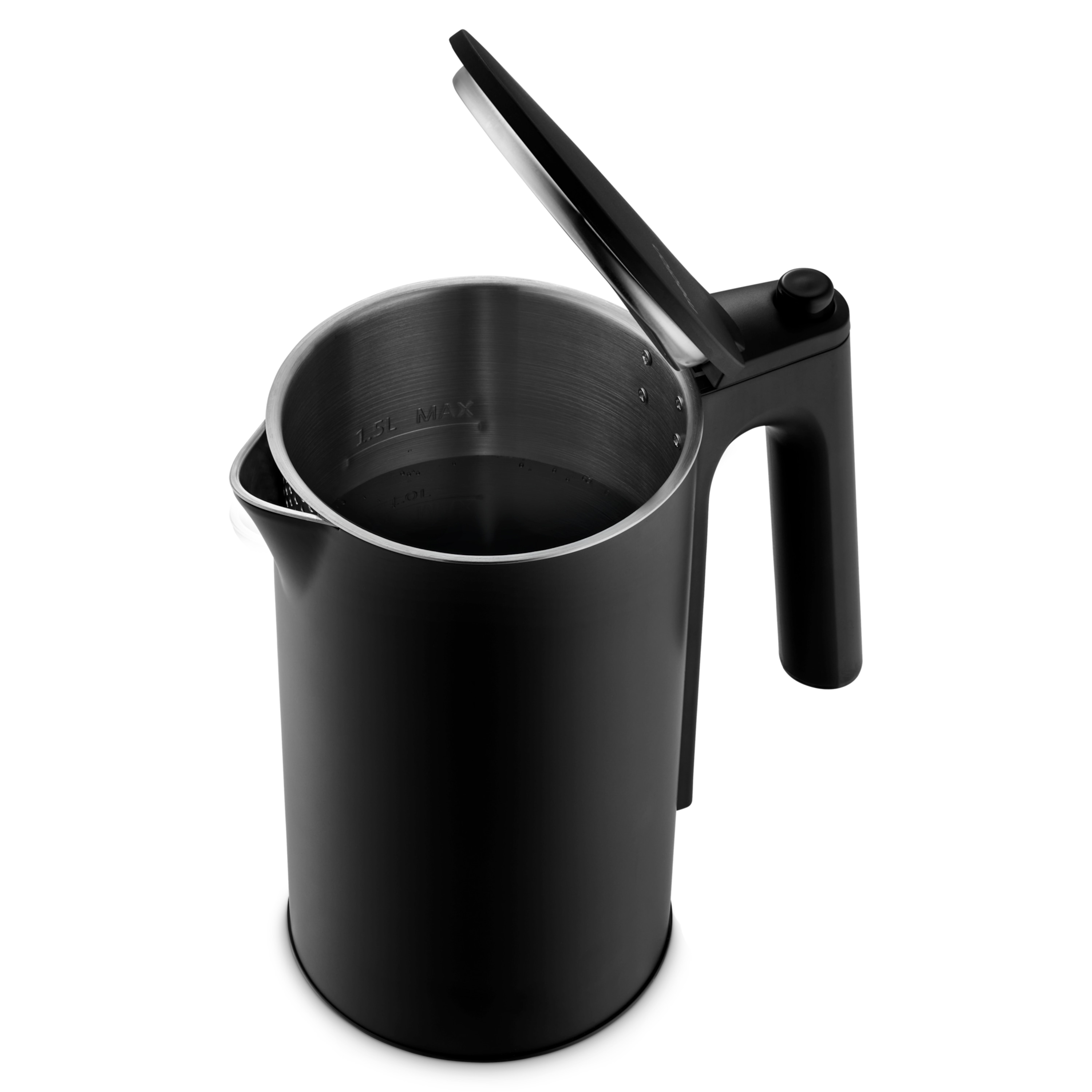 MEDION® LIFE Digitaler Wasserkocher MD12106, 2.200 Watt Leistung, 1,5 Liter Kapazität, LED-Display, LED-leuchtbalken, automatische Programme, Kindersicherung