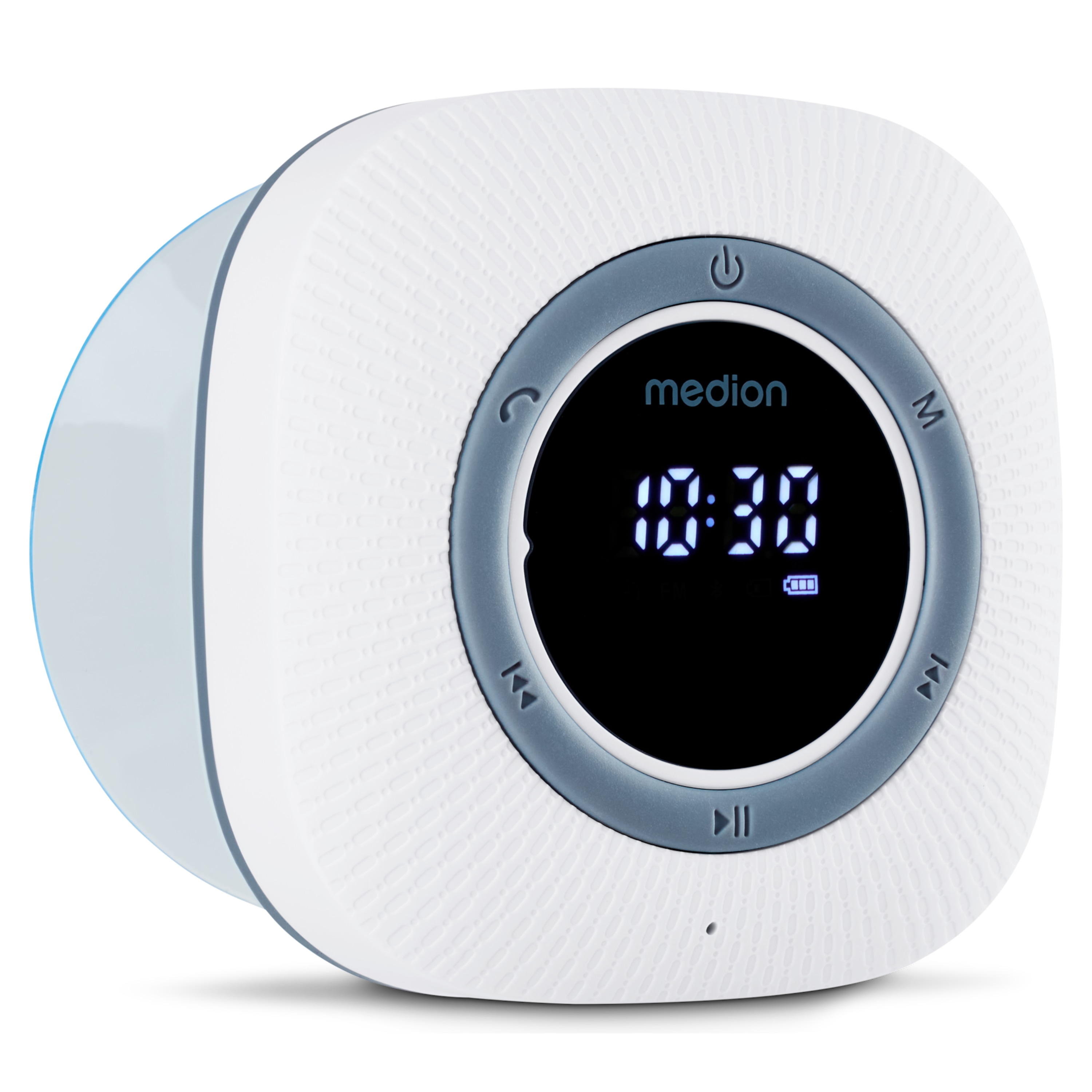 MEDION® LIFE® S66884 Duschradio, LED-Display, UKW-Radio, IPX6 Schutz, Bluetooth® 5.1, 30 W Ausgangsleistung (3 W RMS)