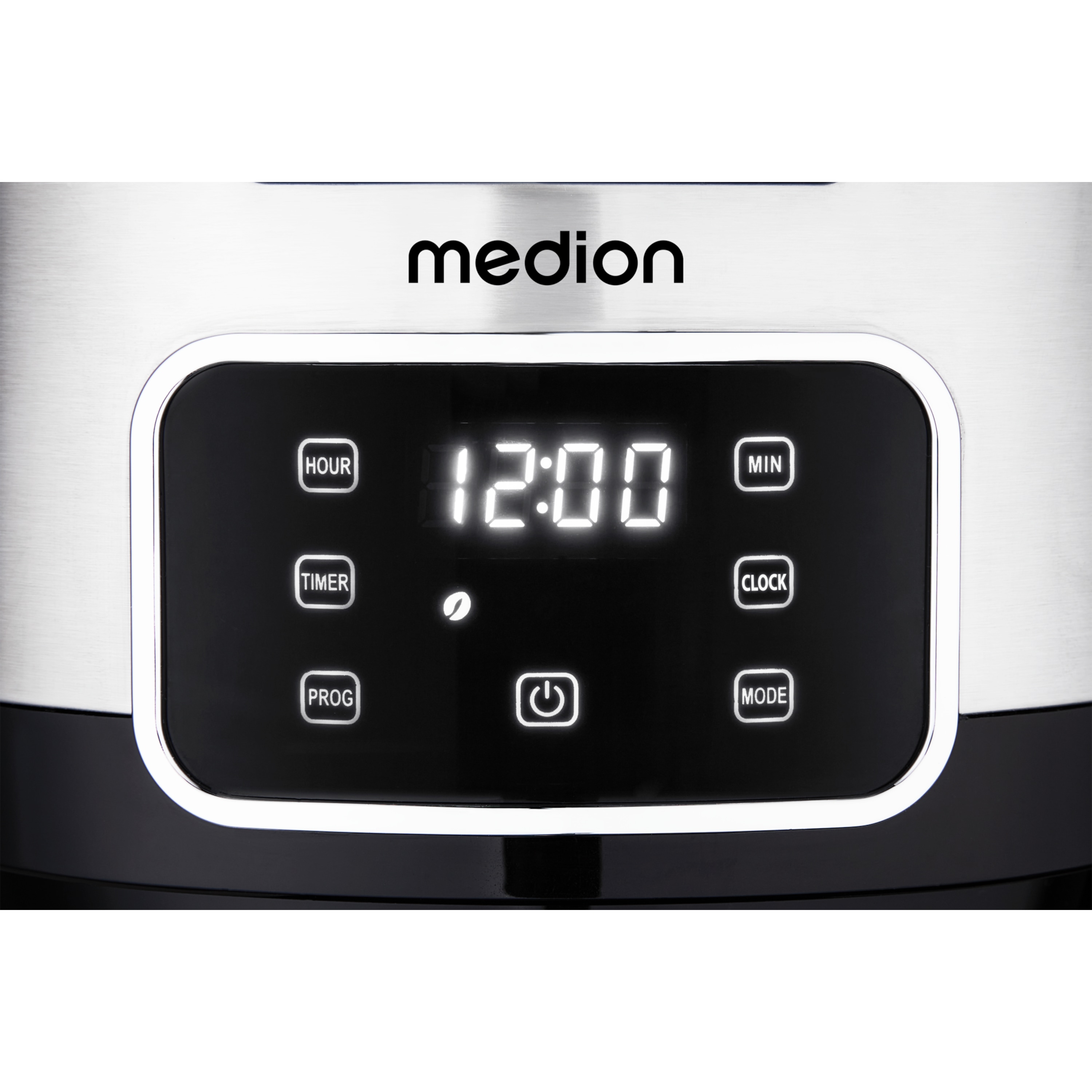 MEDION® LIFE Kaffeemaschine mit Thermoskanne MD11019, 900 Watt Leistung, bis zu 10 Tassen, Timer-Funktion, Touch-Sensir-Bedienfeld