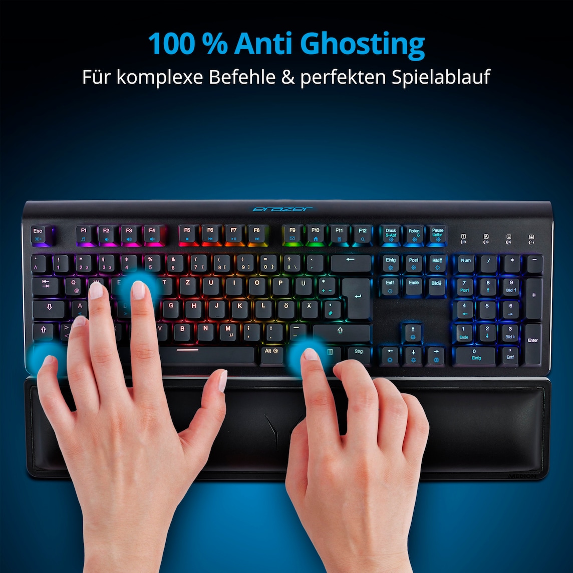 MEDION® ERAZER® Supporter X11 mechanische Gaming Tastatur MEDION.DE