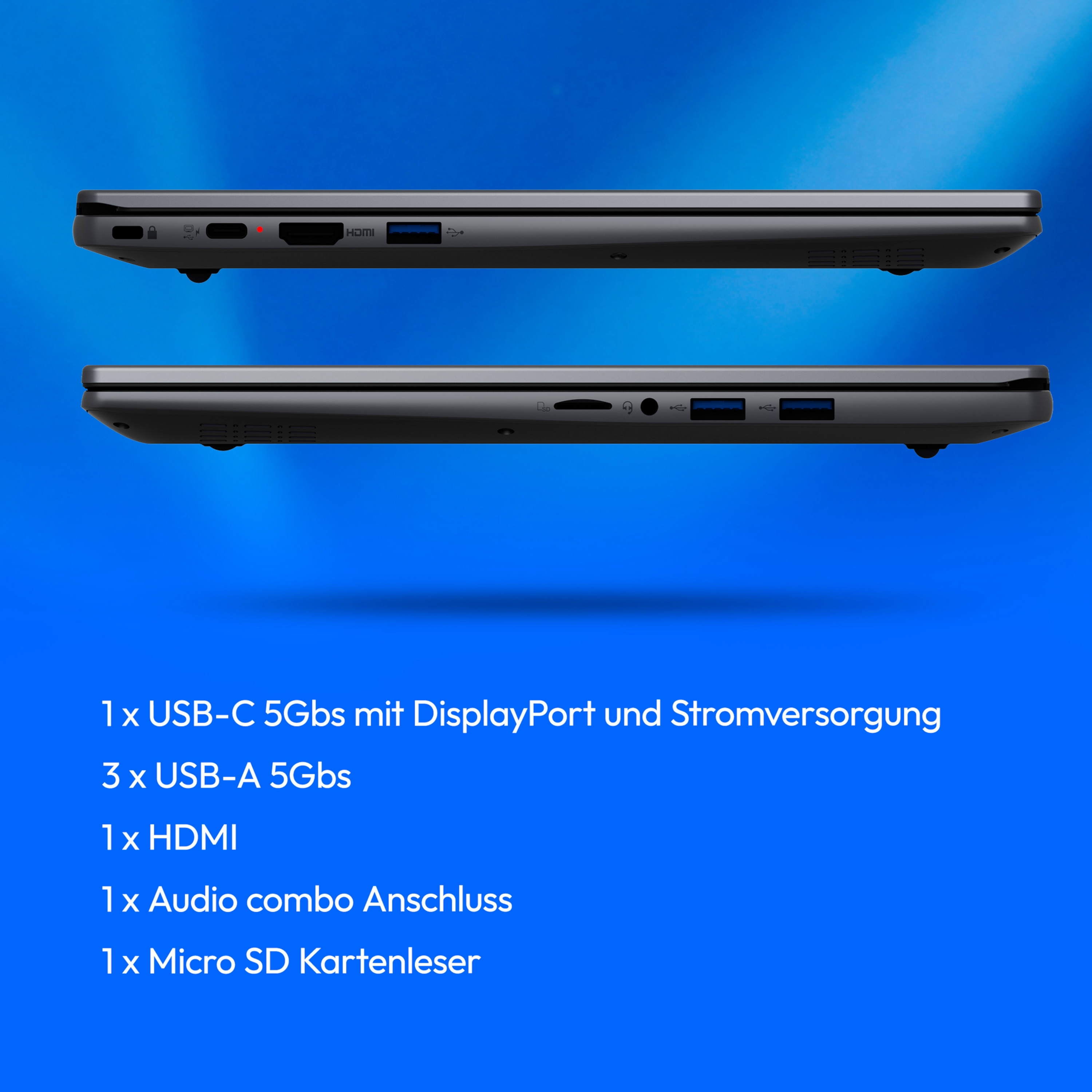 MEDION® Avantum 14 E1e Laptop, Intel® Celeron® N4500, Windows 11 Home (S Modus), 35,5 cm (14'') FHD Display, 128 GB Flash-Speicher, 4 GB RAM