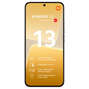 XIAOMI 13, 5G, 256 GB, 8 GB RAM, Weiß