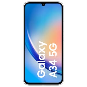 SAMSUNG Galaxy A34 5G 128 GB, Awesome Silver