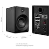 MEDION® LIFE® P61925 Regallautsprecher, aktiver & passiver Lautsprecher, 2-Wege-System, Bluetooth® 5.0, Stereo-Sound mit integriertem Hochtöner und Subwoofer, 2 x 50 W RMS