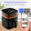 MEDION® LIFE® X10 XL Heißluftfritteuse MD 11780, 100 Rezepte in der Life+ App, innovative Wassersprayfunktion, 10 Automatikprogramme, ca. 5 L Korbvolumen, Temperatur einstellbar bis 230 °C
