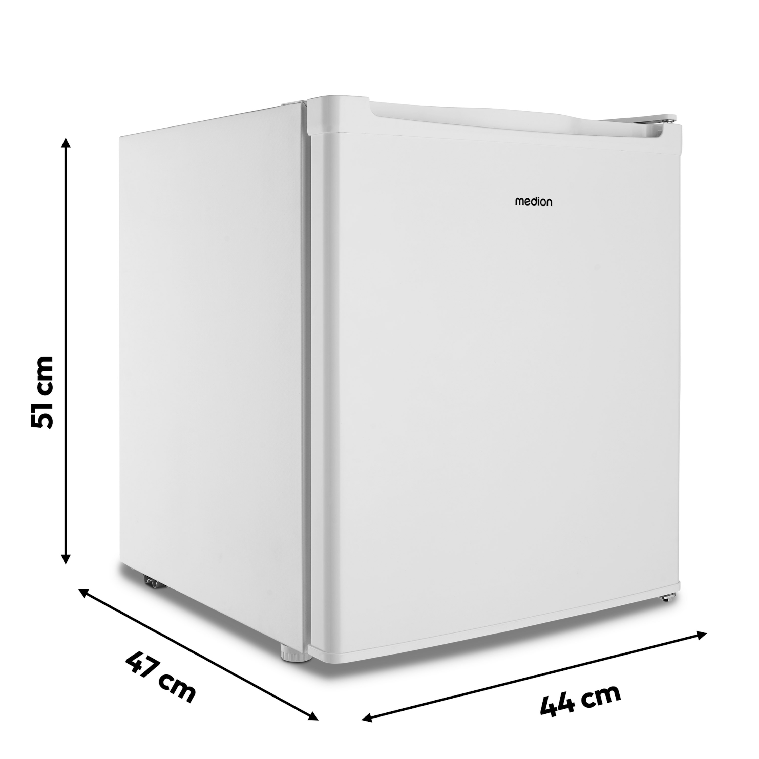 MEDION® LIFE® Mini-Gefrierschrank MD 37675, 33 L Nutzinhalt, Gefrierkapazität 2,4 kg/24 Std., manuelle Temperatureinstellung, Griffmulde