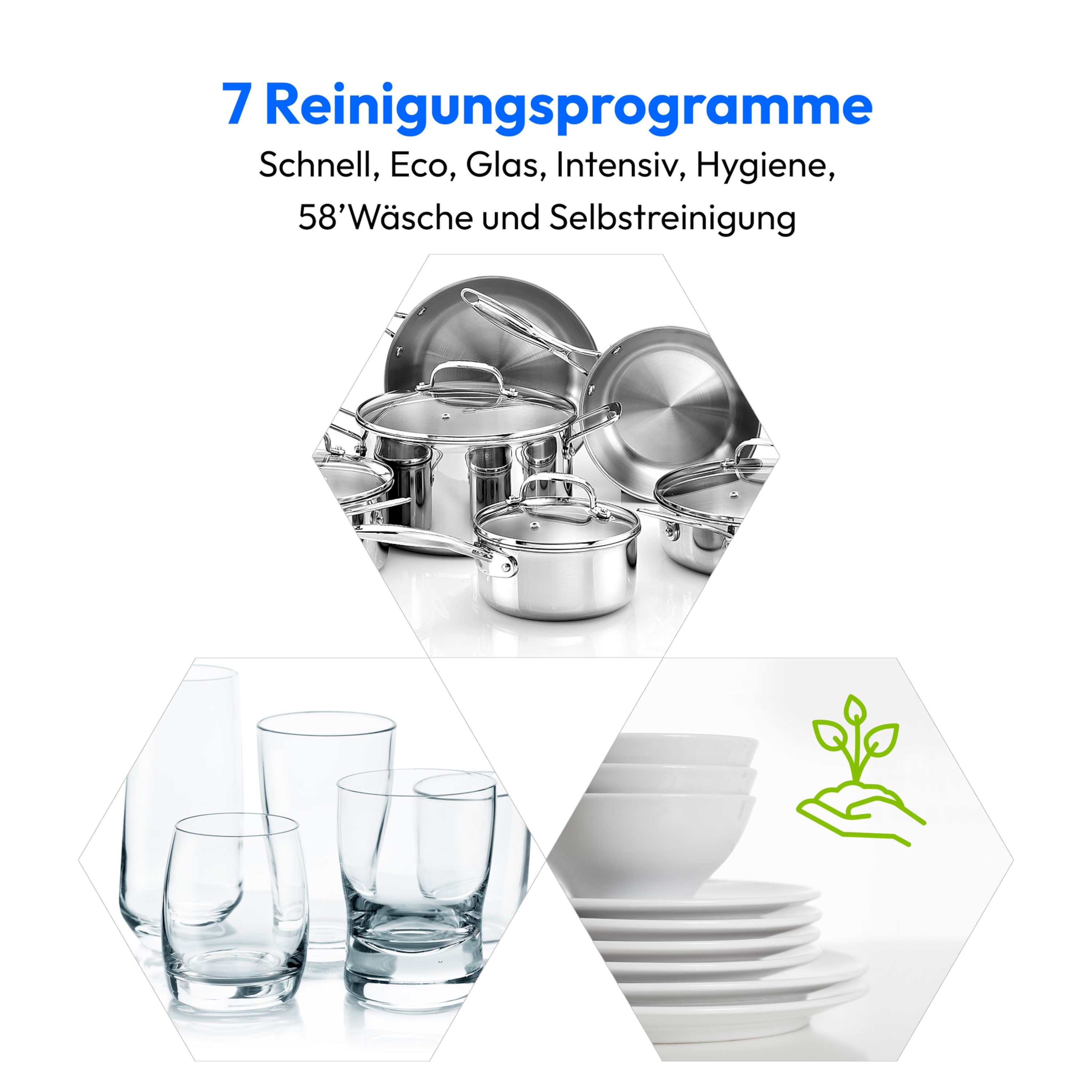 MEDION® LIFE® Tischgeschirrspüler DWT50 (MD 37775), 7 Reinigungsprogramme, Wasseranschluss, für 5 Gedecke, EasyFit Design, Touch-Bedienfeld, LED-Display