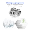 MEDION® LIFE® Tischgeschirrspüler DWT50 (MD 37775), 7 Reinigungsprogramme, Wasseranschluss, für 5 Gedecke, EasyFit Design, Touch-Bedienfeld, LED-Display