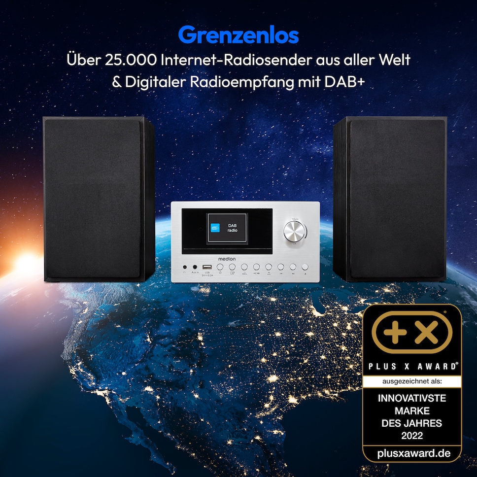 Medion Micro Audio System Mit Dab+ Und Bluetooth Funktion MEDION® LIFE® P85003 Micro-Audio-System | MEDION.DE