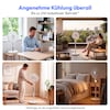 MEDION® LIFE P25 SF Akku-Standventilator (MD 100144), App-Steuerung, 10 Geschwindigkeitsstufen, 24 Watt Leistung, Schwenkfunktion, inkl. Fernbedienung