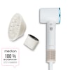 MEDION® LIFE HD1 Haartrockner mit Ionen-Technologie, 1.600 Watt, Selbstreinigungsfunktion, Magnetische Aufsätze: Stylingdüse und Diffusor, 3 Temperatur- und 2 Luftstromstufen