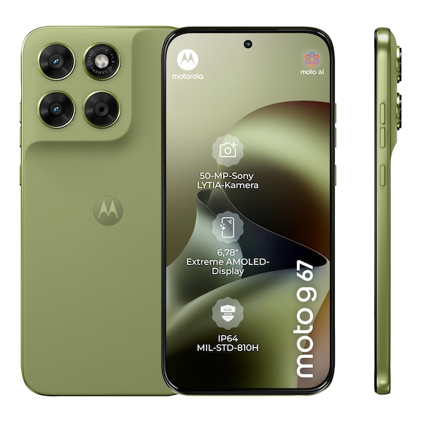 MOTOROLA moto g67 5G, 256 GB, Nile (XT2621-2) inkl. moto buds, Glacier Blue
