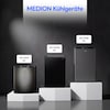 MEDION® LIFE Gefrierschrank MD370018 Schwarz, 85 L Nutzinhalt, 3 Türfächer, manuelle Abtauung, Temperaturbereich 0–5 °C, Energieklasse C, leiser Kompressorbetrieb (39 dB), wechselbarer Türanschlag
