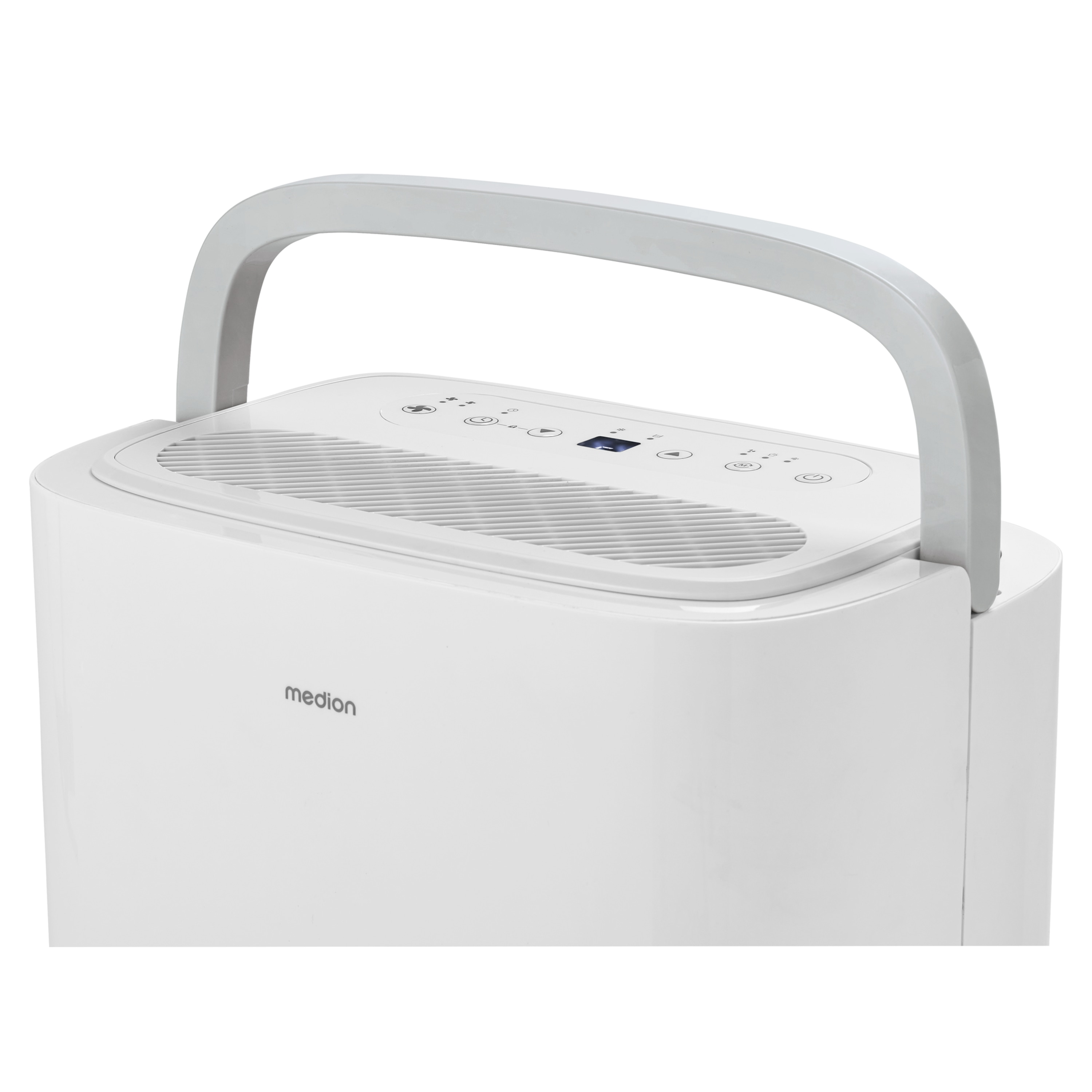 MEDION® Luftentfeuchter DH20 (MD12048), Entfeuchtungsleistung 20L/Tag, Volumen Wassertank 5,4L, 3 Modi, 2 Geschwindigkeitsstufen, Touch-Bedienung