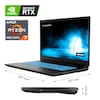 MEDION® ERAZER® Defender E15, AMD Ryzen™ 7 5800H Mobil-Prozessor, Windows 11 Home, 43,9 cm (17,3") FHD Display mit 144 Hz, NVIDIA® GeForce RTX™ 3050 Ti, 1 TB PCIe SSD, 32 GB RAM, Core Gaming Notebook