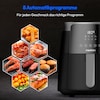 MEDION® LIFE HeißluftFritteuse P40 L (MD13030), 100 Rezepte in der Life+ App¹, Touch-Sensor- Bedienfeld, 4,7 Liter Fassungsvermögen, 8 Automatikprogramme,1.500 Watt, 60 min. Timer, 100