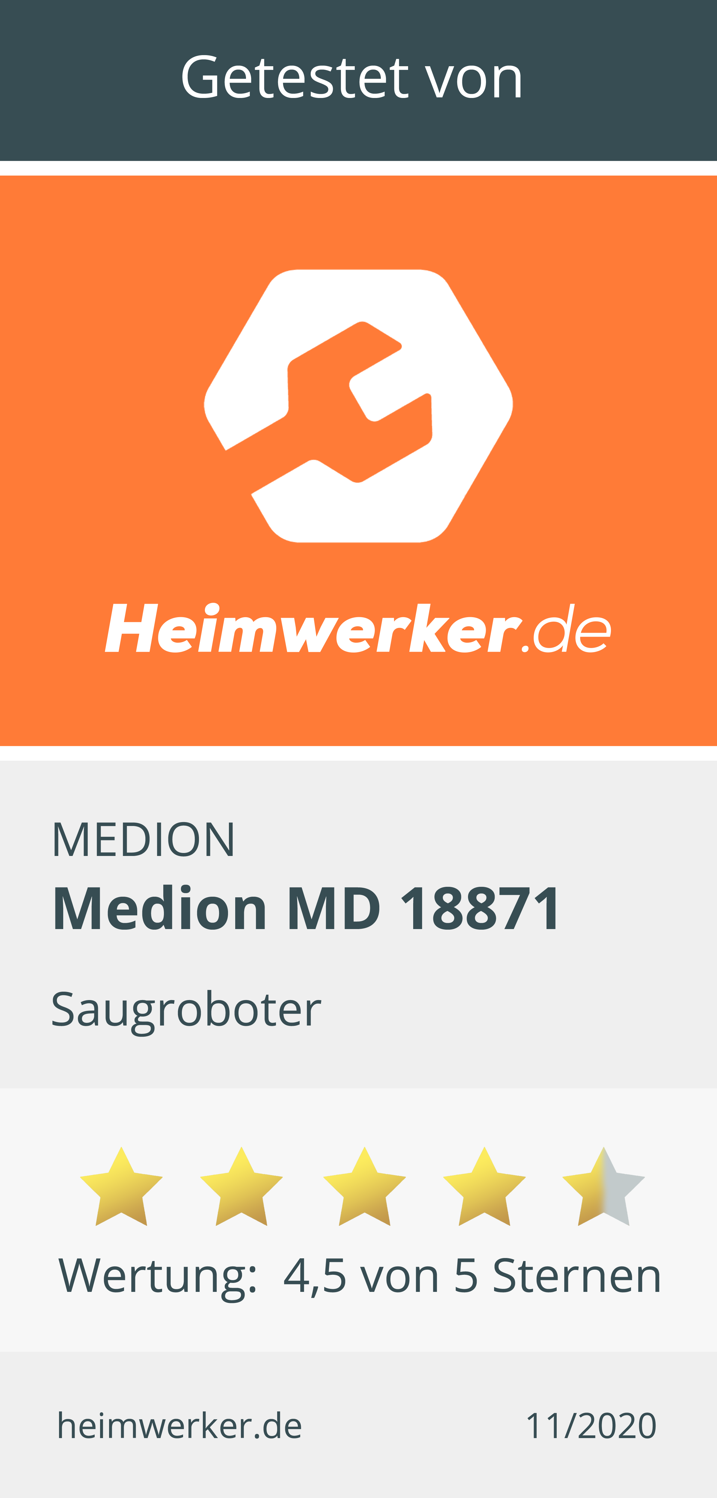 Saugroboter Test: Medion MD 18871 mit Lasernavigation und Alexa