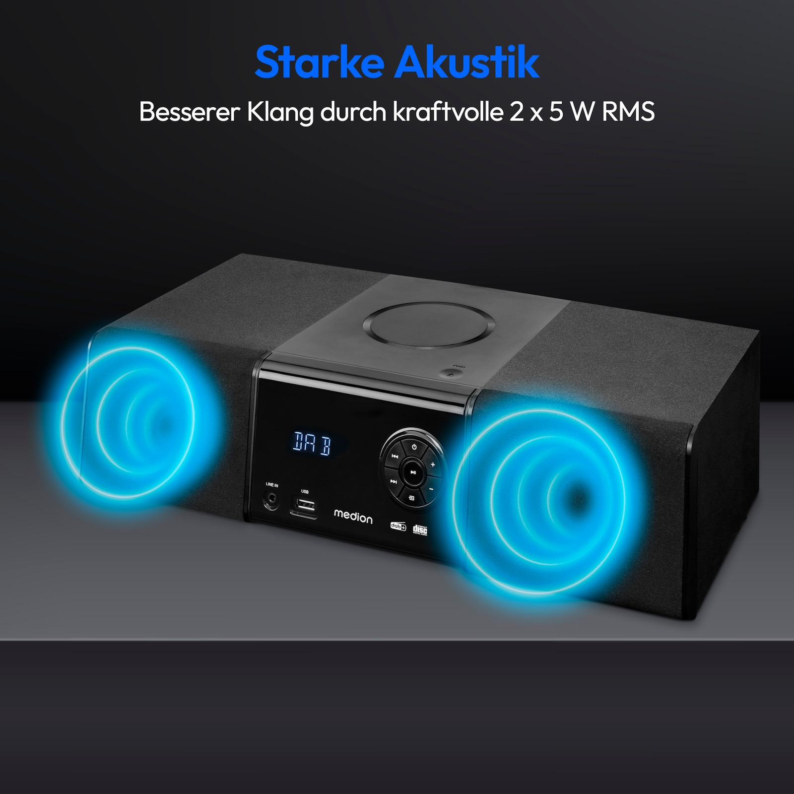 Medion Micro Audio System Mit Dab+ Und Bluetooth Funktion
