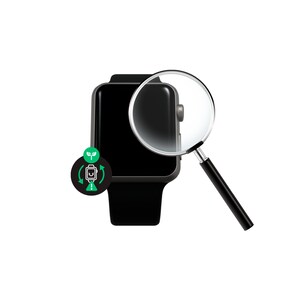 RENEWD Watch Series 3 38 mm, space grey/schwarz