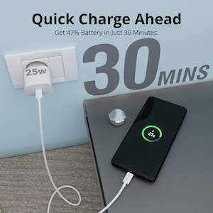 SOLUM Stripe 25W Single USB-C Charger, Weiß