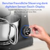 MEDION® LIFE Digitale Küchenmaschine MD12600, 800 W Gleichstrommotor, Energiesparend, Ultraleise, Digitales Sensor-Touch-Display, 4,6 L Edelstahlschüssel, Inkl. Fleischwolf