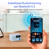 MEDION® LIFE® S66822 Tragbares DAB+ Radio, Farb-TFT Display 3,73 cm (1,47''), DAB+/UKW-Radio (je 40 Senderspeicher), Bluetooth® 5.3, integrierter Akku, extra kompakt, 2 W RMS