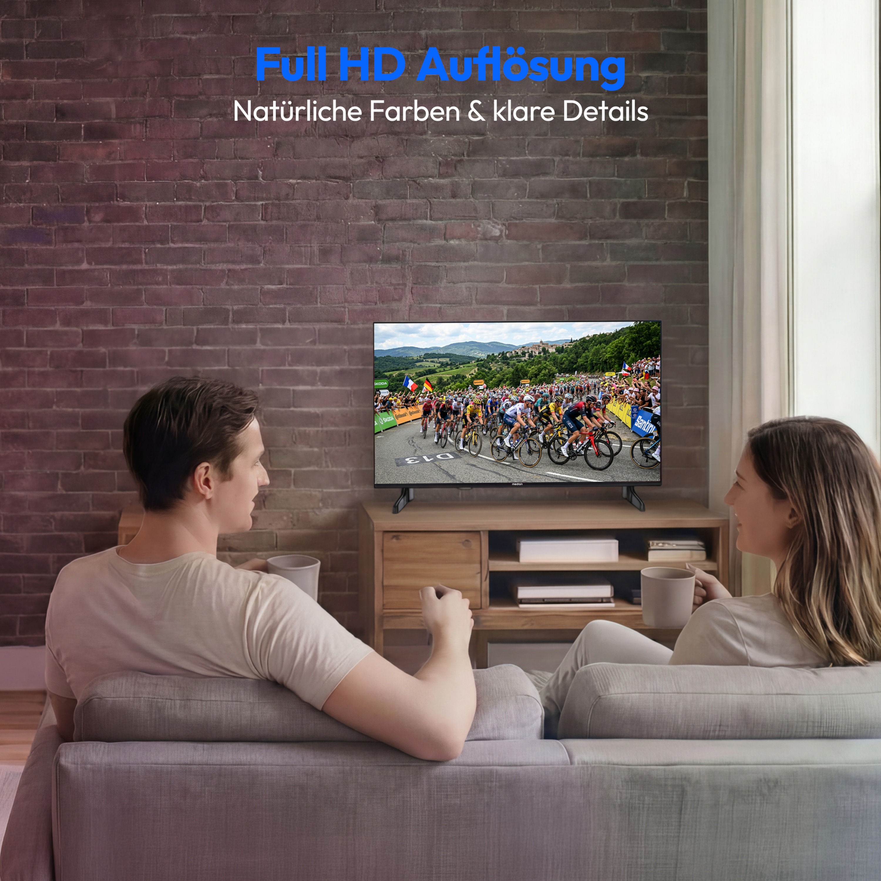 MEDION® LIFE MD 832101 Smart-TV, 80 cm (32'') FHD Display, HDR, PVR ready, Bluetooth®, VIDAA App Store, HBO Max, MagentaTV, NETFLIX, Disney+, Paramount+ & Amazon Prime Video App