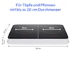 MEDION® LIFE® Doppel-Induktions- kochplatte   MD 18493, 3.500 Watt Induktionsleistung, 10 Temperaturstufen, 180 Min. Timer, Kristallglas-Oberfläche