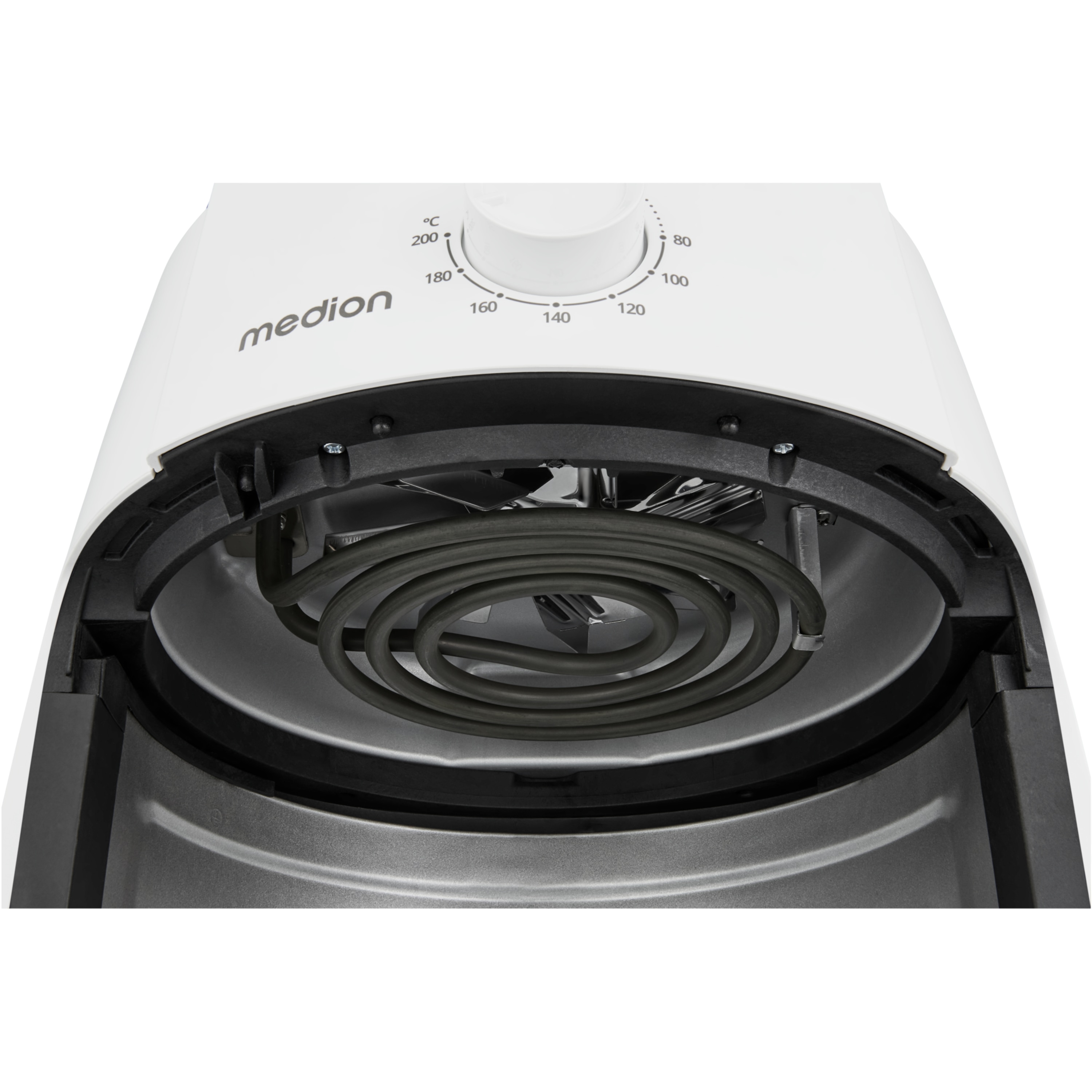 MEDION® LIFE Heißluftfritteuse P30 L (MD13020), 100 Rezepte in der Life+ App¹, 4,7 Liter Fassungsvermögen, 1.500 Watt, 60 min. Timer