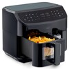 MEDION® LIFE® P20 XXL Twin Doppelzonen-Heißluftfritteuse MD 11760, 100 Rezepte in der Life+ App, 2 separate Garzonen, 9 Automatikprogramme, 8,7 L Gesamt-Nutzinhalt, 2.600 Watt, Temperatur einstellbar bis 200 °C