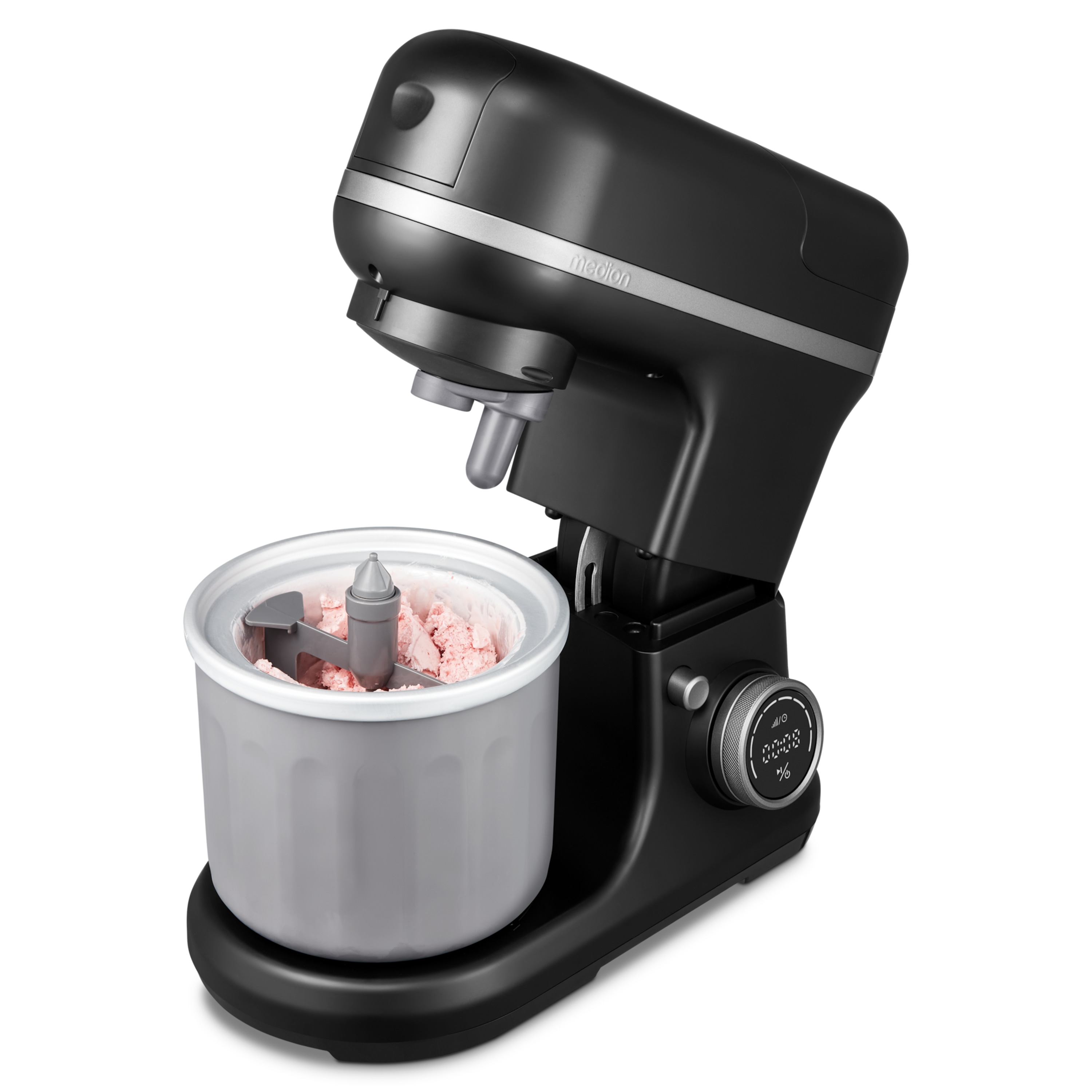 MEDION® LIFE® 4-in-1 Digitale Küchenmaschine MD18440, 1.200 W, 8 Geschwindigkeitsstufen, Digitales Sensor-Touch-Display, umfangreiches Zubehör