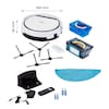 MEDION® Saugroboter E32 SW, Reinigung von Staub, Haaren & Pollen, Saugen & Wischen, Programmierfunktion, 120 Min. Laufzeit & automatische Aufladung