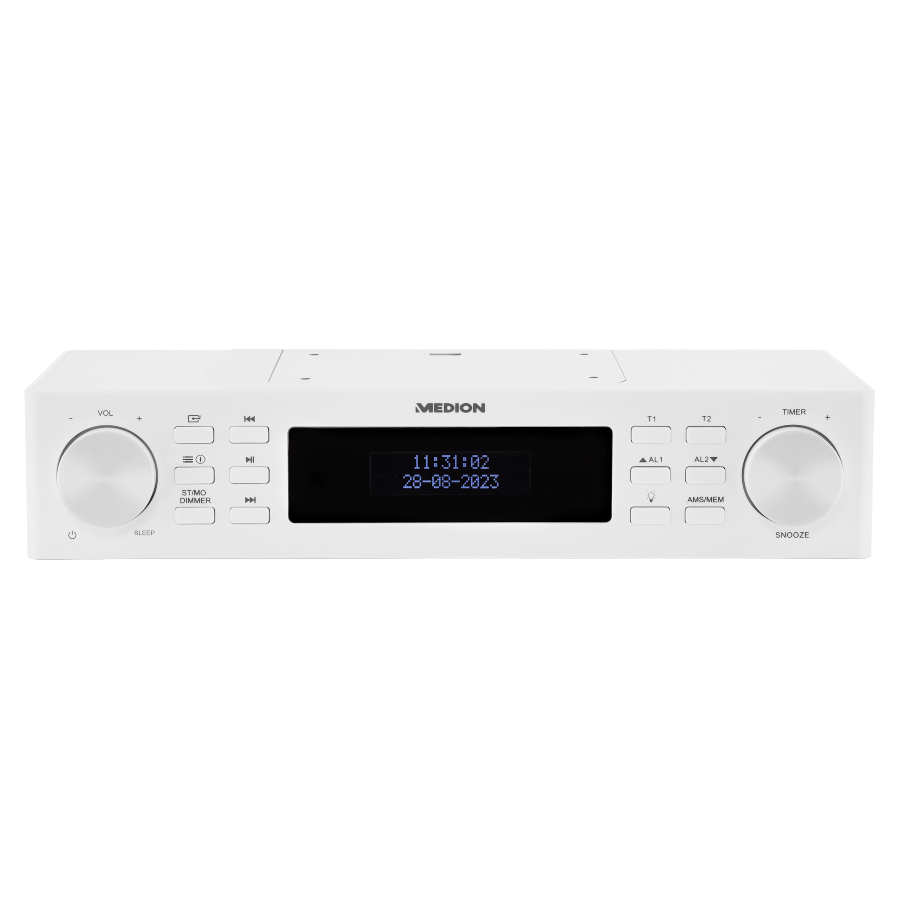 MEDION® LIFE® E66094 DAB+ Küchenradio, LCD Display, DAB+/PLL-UKW Radio, Bluetooth® 5.0, LED-Beleuchtung, 2 x 1,5 W RMS