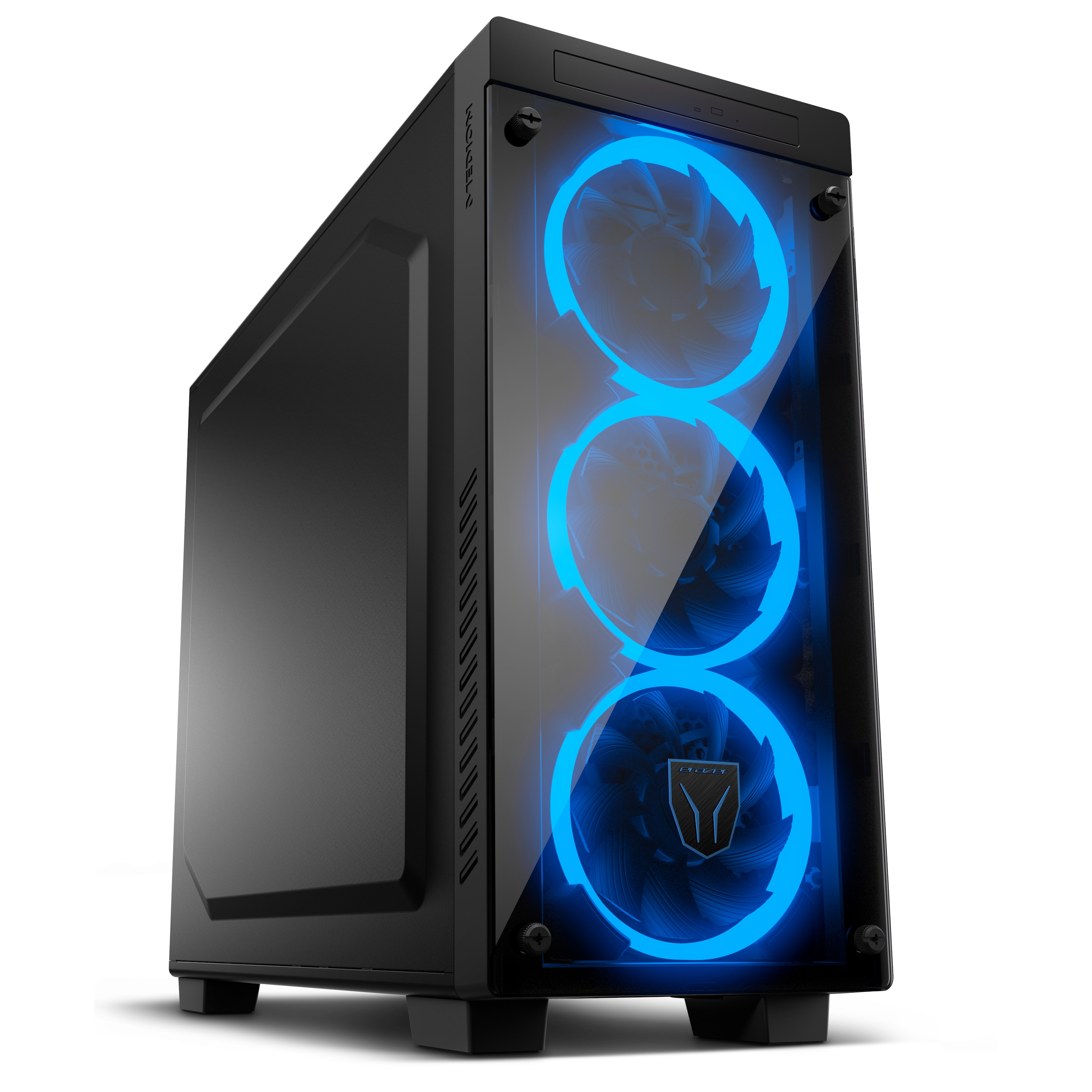 MEDION ERAZER Engineer P10 Gaming PC – Intel I7-12700, RTX 3060 Ti 8GB, 16GB RAM, 1TB SSD, Win 11 Home (Glasgehäuse)