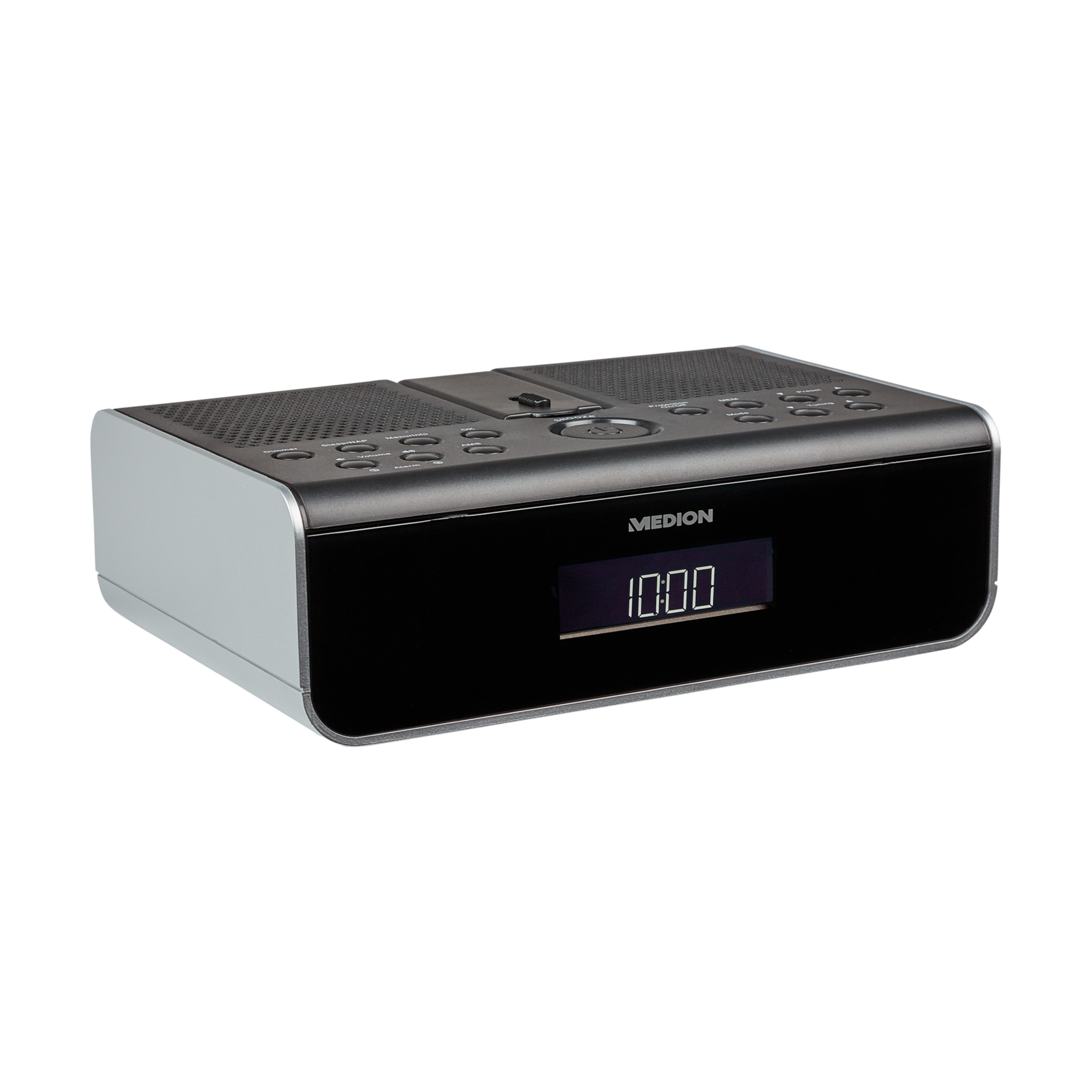 MEDION® LIFE® P66258 DAB+ Uhrenradio mit Uhrzeitprojektion, LC-Display mit Hintergrundbeleuchtung, DAB+&PLL-UKW Radio, manueller und automatischer Sendersuchlauf
